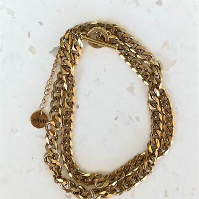 RAYAN / gold plated male chain