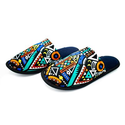 Blue Tribal - Pantofole da camera da letto