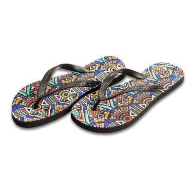 Blue Tribal - Flip Flops