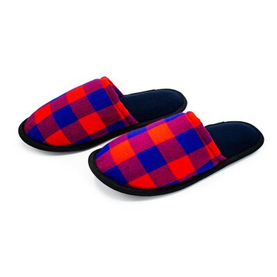 Maasai - Red/Blue - Bedroom Slippers