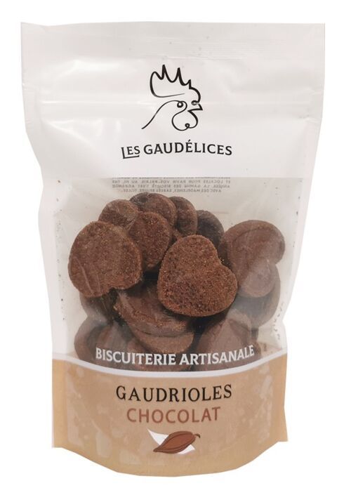 Gaudrioles chocolat sachet zippable 180g