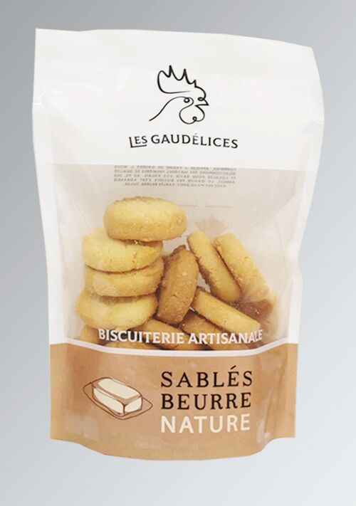 Sablés tradition pur beurre nature sachet zippable 180 g