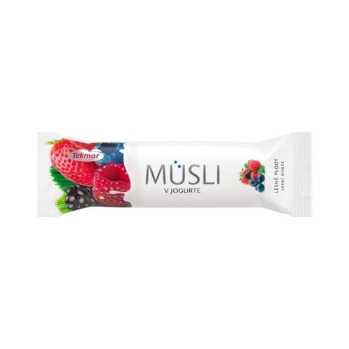 Barrita de frutos bosque y yogurt 30g Musli yoghurt Tekmar