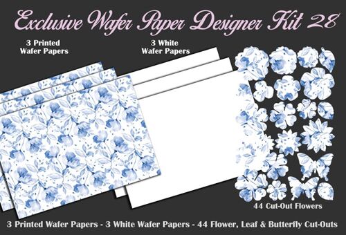 Crystal Candy NEW!! Edible Wafer Kits - Exclusive Wafer Paper Designer Kit 28