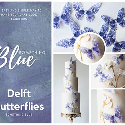 Crystal Candy NEW!! Edible Wafer Butterflies - Delft Butterflies