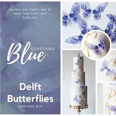 Bonbons de cristal NOUVEAU !! Papillons comestibles en gaufrettes - Papillons de Delft