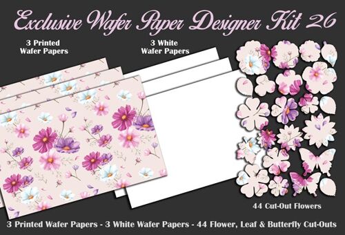 Crystal Candy Edible Wafer Kits - Exclusive Wafer Paper Designer Kit 26