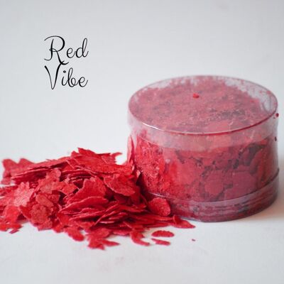 New!! Crystal Candy Edible Cake Flakes -  Red Vibe