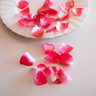 Crystal Candy Edible, Sweet Rose Leaves No.6.     Approx 40 Leaves per Container