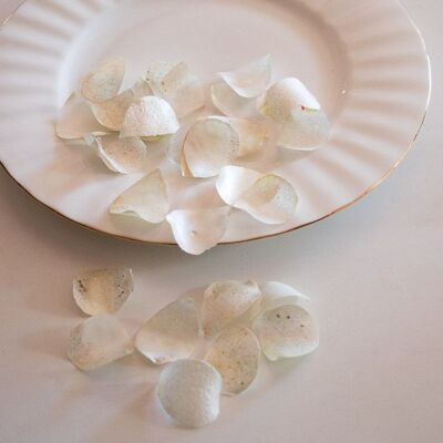 Crystal Candy Edible, Sweet Rose Leaves No.10.      Approx 40 Leaves per Container