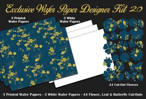 Crystal Candy Edible Wafer Kits - Exclusive Wafer Paper Designer Kit 20