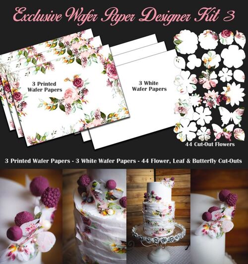 Crystal Candy Edible Wafer Kits - Exclusive Wafer Paper Designer Kit 3