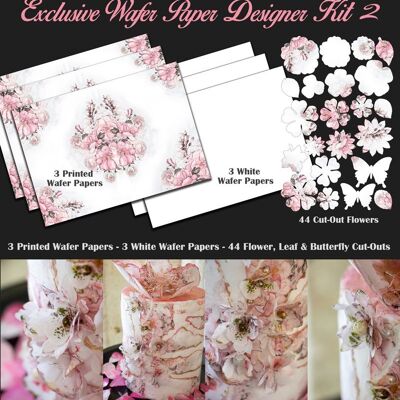 Crystal Candy Edible Wafer Kits - Exclusive Wafer Paper Designer Kit 2