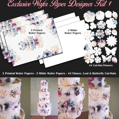 Crystal Candy Edible Wafer Kits - Exclusive Wafer Paper Designer Kit 1