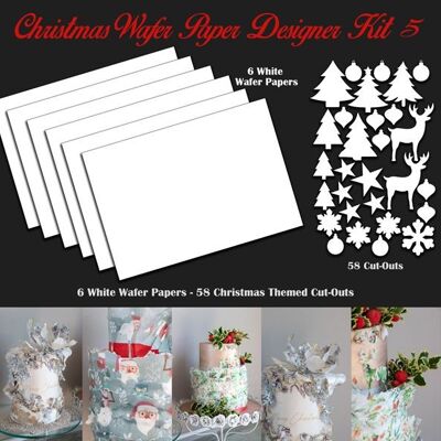 Crystal Candy Edible Wafer Kits - Christmas Wafer Paper Designer Kit 5