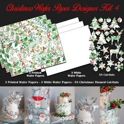 Crystal Candy Edible Wafer Kits - Christmas Wafer Paper Designer Kit 4
