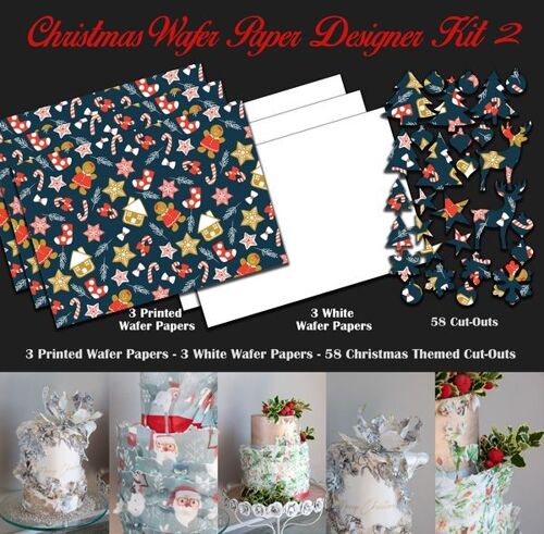 Crystal Candy Edible Wafer Kits - Christmas Wafer Paper Designer Kit 2
