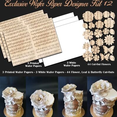 Crystal Candy Edible Wafer Kits - Exclusive Wafer Paper Designer Kit 12