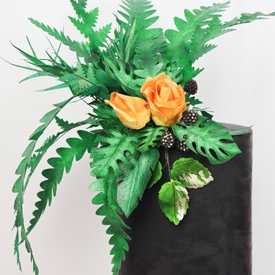 Crystal Candy Wafer Paper Garden Ferns. Gold or Green. Ruffled or Rounded.