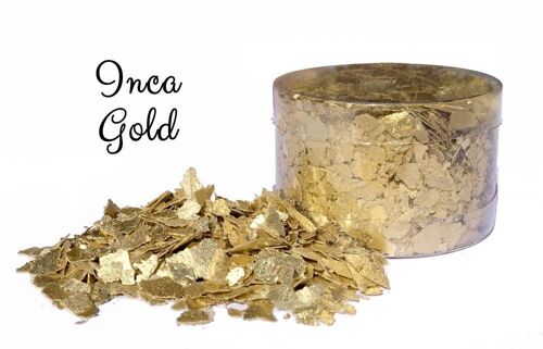 Crystal Candy Edible Cake Flakes - Inca Gold