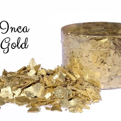 Crystal Candy Edible Cake Flakes - Inca Gold