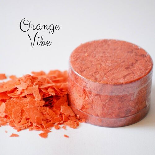 New!! Crystal Candy Edible Cake Flakes - Orange Vibe