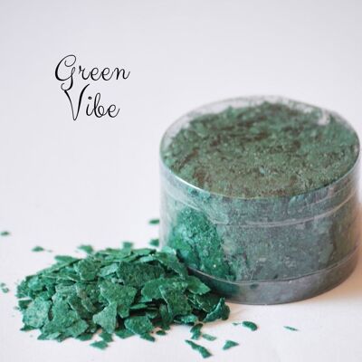 New!! Crystal Candy Edible Cake Flakes - Green Vibe