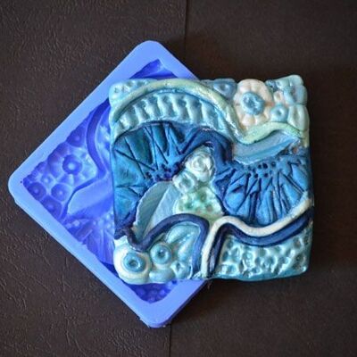 Crystal Candy Bas Relief Mould - Sea Breeze