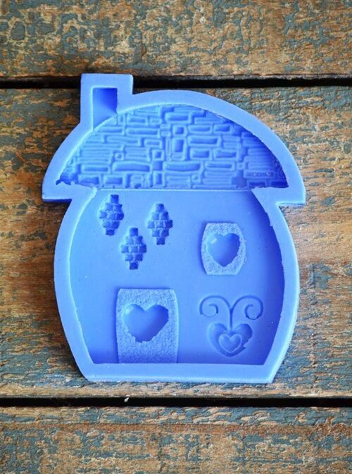 Crystal Candy Bas Relief Mould - Beach Cottage