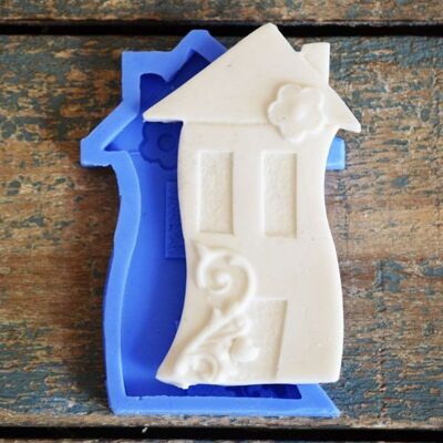 Crystal Candy Bas Relief Mould - Summer Bungalow