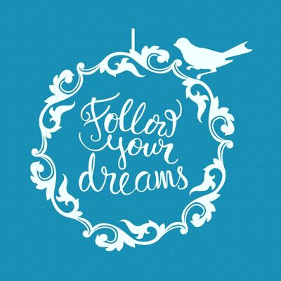 Crystal Candy Mini Mesh Stencils - Follow Your Dreams
