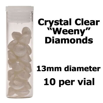 Diamants Isomalt comestibles Crystal Candy - 13 mm. perle