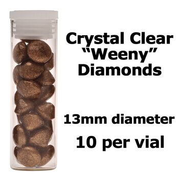 Diamants Isomalt comestibles Crystal Candy - 13 mm. Or