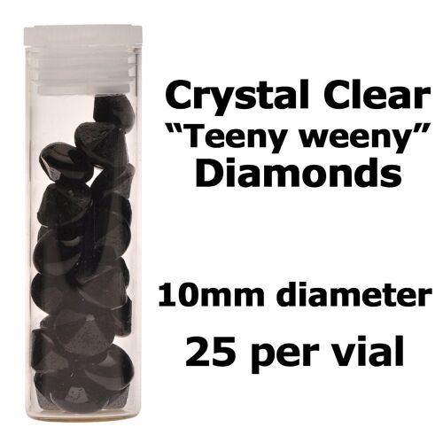 Crystal Candy Edible Isomalt Diamonds - 10mm. Granite