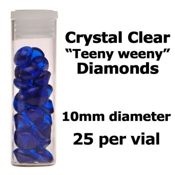 Diamants Isomalt comestibles Crystal Candy - 10 mm. Saphir