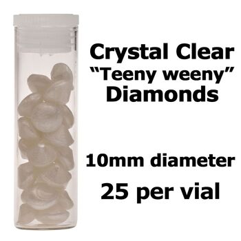 Diamants Isomalt comestibles Crystal Candy - 10 mm. perle
