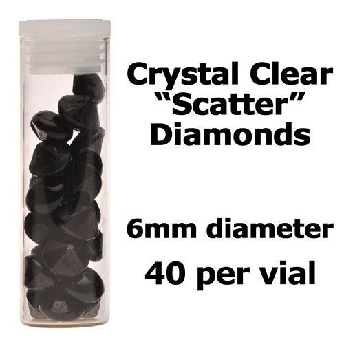 Crystal Candy Edible Isomalt Diamonds - 6mm. Granite