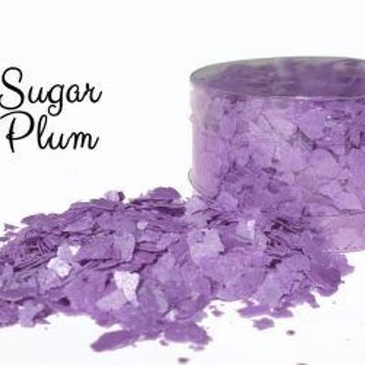 Crystal Candy Edible Cake Flakes -  Sugar Plum