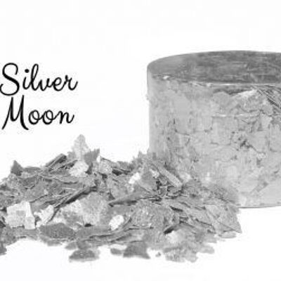 Crystal Candy Edible Cake Flakes - Silver Moon