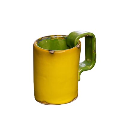 Taza de cerámica Angel Of Color Amarillo / Verde