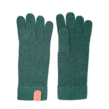 Gants taille unique en laine HUBERT vert 1