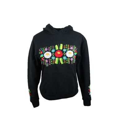 Tehuacán Embroidered Sweatshirt Black