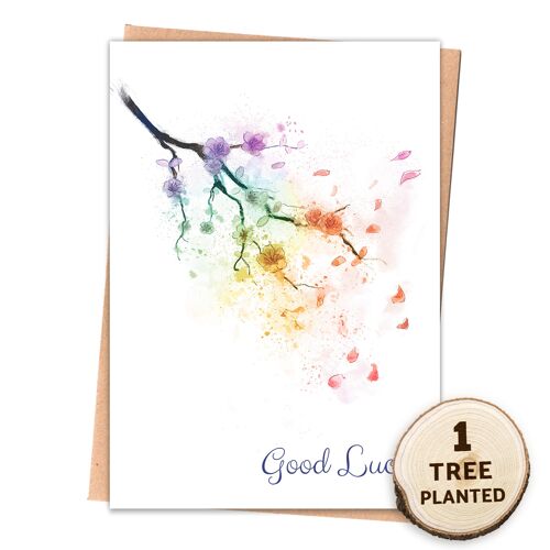 Eco Card, Plantable Bee Friendly Seed Card Gift. Good Luck Naked