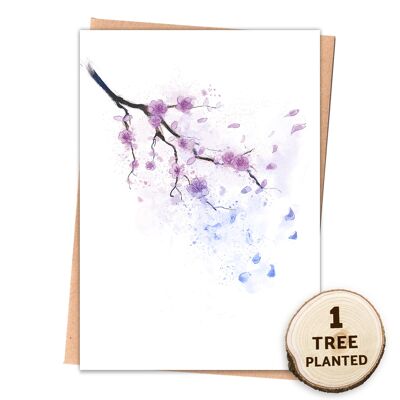 Dandelion Eco Friendly Card & Bee Seed Gift. Moonlit Blossom Naked