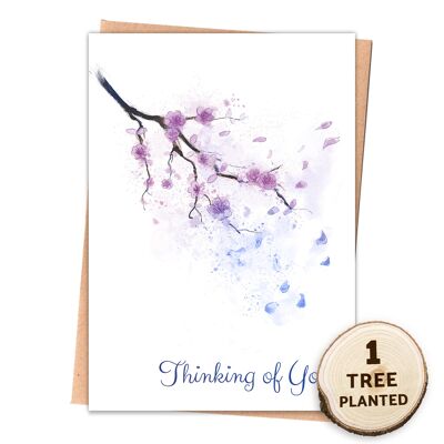 Everyday or Sympathy Card & Eco Seed Gift. Thinking of You Naked