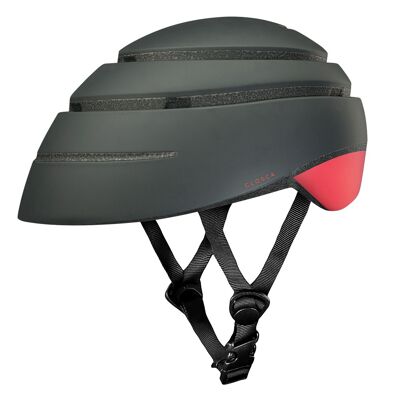 Faltbare Helmschlaufe GRAPHITE / CORAL