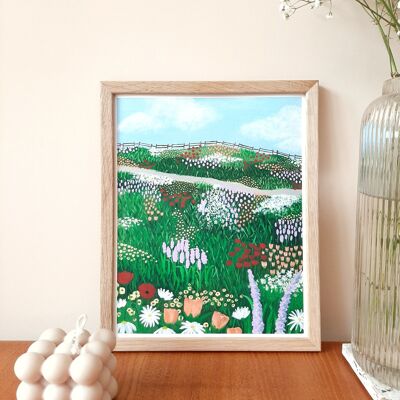 Spring Meadow 01 Giclee Print - 16"x20"