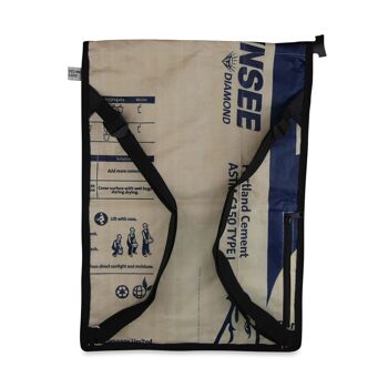 Sac de sport upcyclé Keila en ciment / aliments pour poissons / sac de riz 9