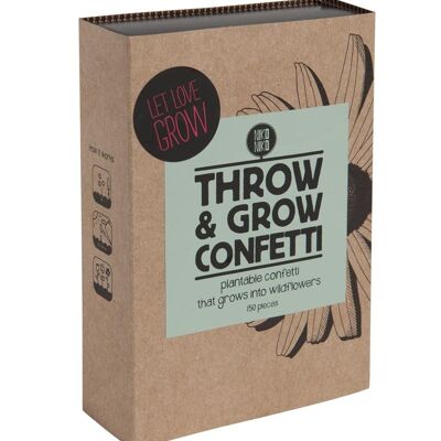 Throw and Grow confetti - let love grow