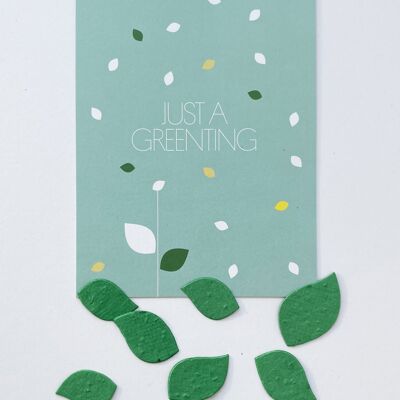 Send and Grow postcard - Just a greenting